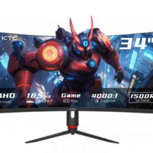 Monitor Gamer KTC 34GS880 34" Curvo 1500R 2K QHD 1440p VA 165Hz FreeSync Premium G-Sync Compatible