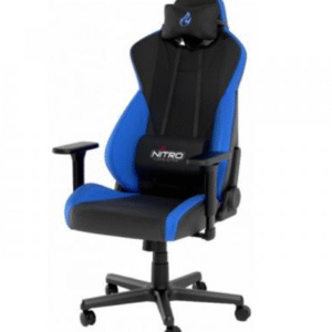 Silla Gamer Nitro Concepts S300 - Negro/Azul (Peso MAX. 135kg)